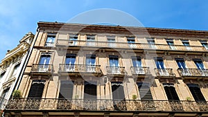 low angle view of buildings in toulouse, France