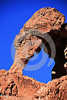 Low Angle View Of Cliff Against Sky IN Valley of fire,nevada state,america