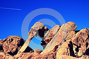 Low Angle View Of Cliff Against Sky IN Valley of fire,nevada state,america