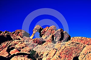 Low Angle View Of Cliff Against Sky IN Valley of fire,nevada state,america