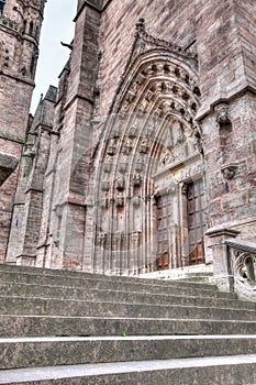 Low Angle view of the doorway in Rodez france