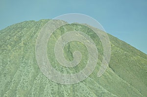 Low angle view of mountain against clear sky