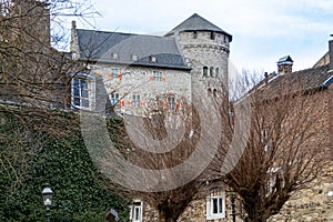 Low angle view at  Stolberg castle in Stolberg, Eifel