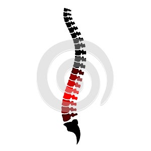 Low back pain icon
