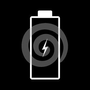 Low battery illustration. Vector image