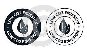 Low carbon emission concept, low c02 emission