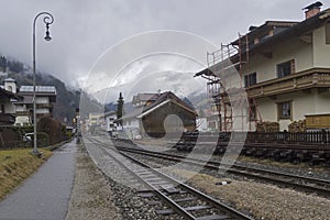 Low cloud cover the mountains