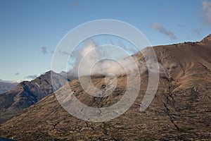 Low cloud over mountain