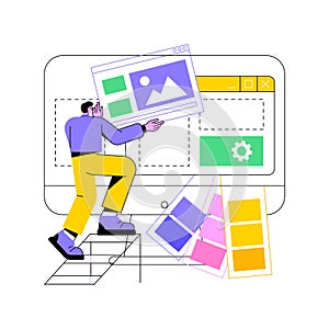 Low code development abstract concept vector illustration.