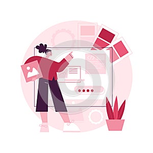 Low code development abstract concept vector illustration.