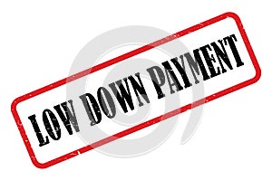 Low down payment stamp