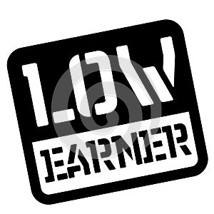 Low earner stencil stamp