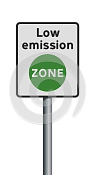 Low Emission Zone road sign