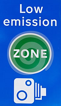 Low emission zone signal in London