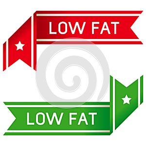 Low fat food label