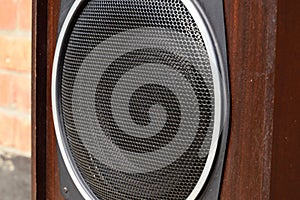 Low frequency speaker of vintage Soviet acoustics. Dynamics 30gd-2
