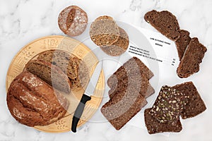 Low GI Bread Selection for Diabetics