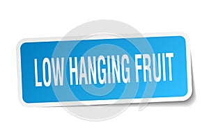 low hanging fruit sticker