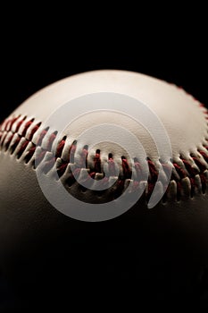 Low Key Baseball Close Up