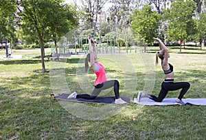 Low Lunge Anjaneyasanain Liman Park,Novi Sad.