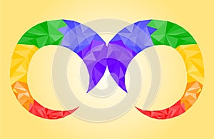 Low poly abstract background