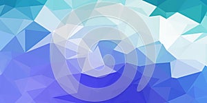 Low poly abstract banner design