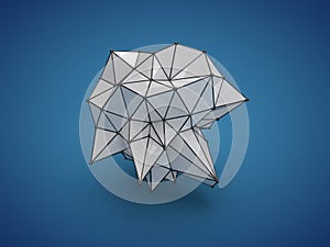 Low poly abstract form