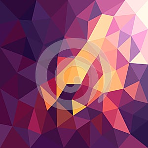 Low poly abstract purple yellow background photo