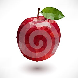 Low poly apple