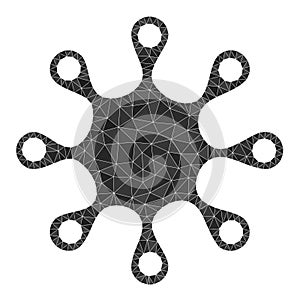 Vector Axenic Microbe Lowpoly Icon