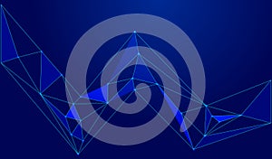 Low Poly Network Design. Stylized 3D Connection Nodes and Web Structures for Tech, UI, Apps, and Digital Visuals