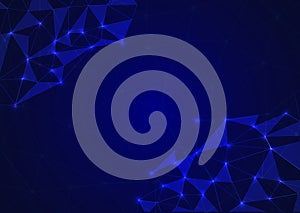 Low Poly Network Design. Stylized 3D Connection Nodes and Web Structures for Tech, UI, Apps, and Digital Visuals