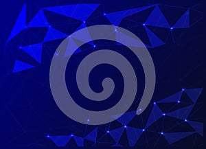 Low Poly Network Design. Stylized 3D Connection Nodes and Web Structures for Tech, UI, Apps, and Digital Visuals