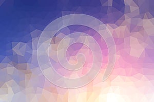 Low Poly Background of the Sky and Clouds