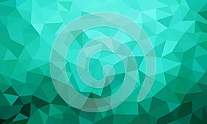Low poly background teal color photo