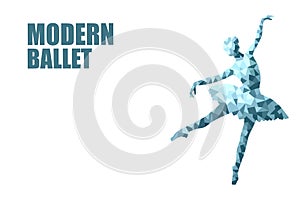 Low poly, Ballerina in dance