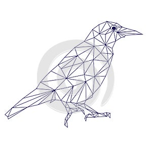 Low poly bird