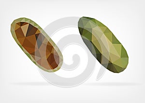 Low Poly Curuba fruit