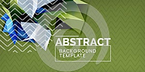 Low poly design 3d triangular shape background, mosaic abstract design template