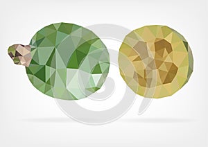 Low Poly Feijoa fruit