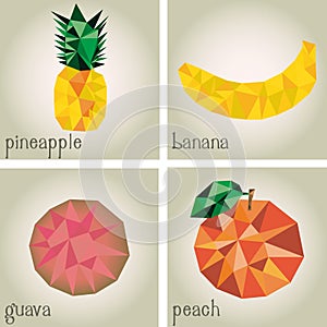 Low Poly Fruits
