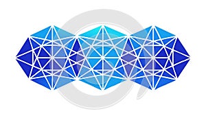 Low Poly Geometric Abstract Background Vector Design, vector design Generative AI