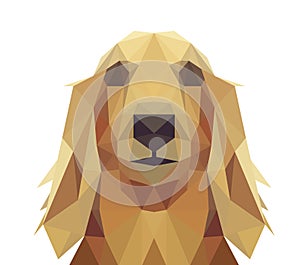 Low Poly Geometric Dog Design