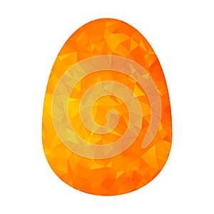 Low poly golden egg