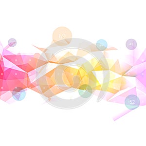 Low-poly infographics background