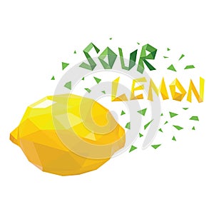 Low poly lemon