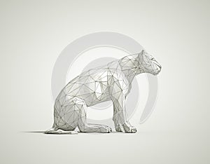 Low poly lioness