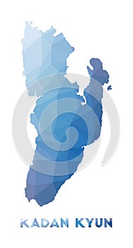 Low poly map of Kadan Kyun.