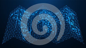 Low-poly map of the world.