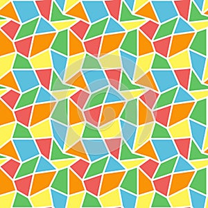 Low poly mosaic seamless vector background